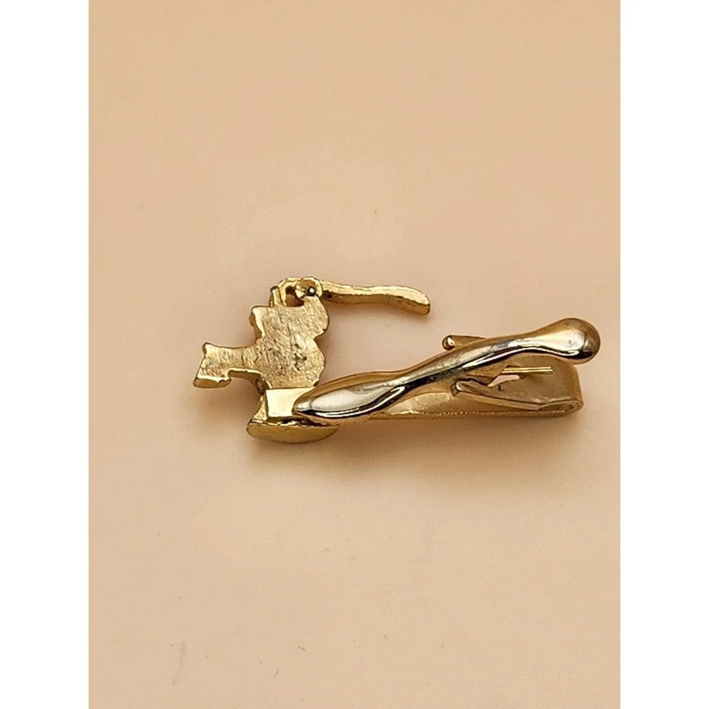 Vtg Water Pump Faucet Movable Handle Gold Plate Tie Clip Bar Tack FREE $HIPPING!